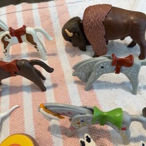 VINTAGE PLAYMOBIL Colorful Action Figures & Playset Collection